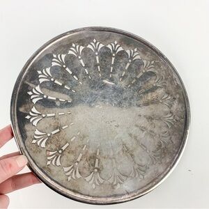 Vintage Bernard Rices Sons Silverplate Serving Tray Holder Apollo EPNS 3909